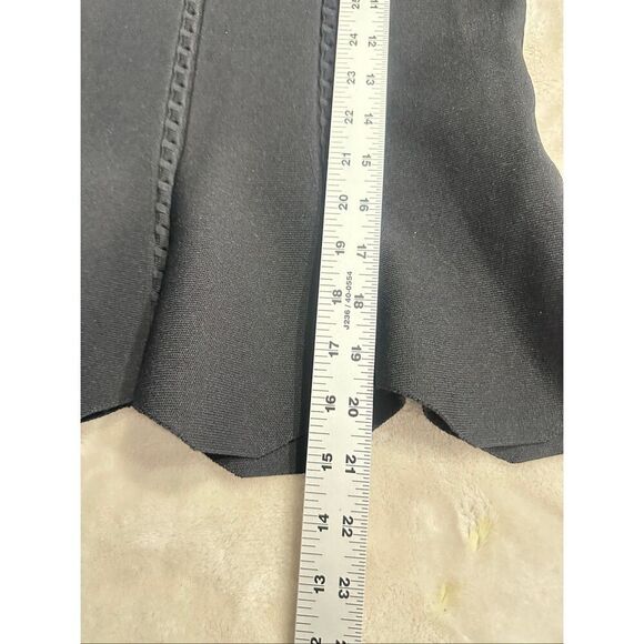 Jonathan Simkhai Women’s Size Medium Black Peplum High Neck Knit Top - Picture 7 of 7